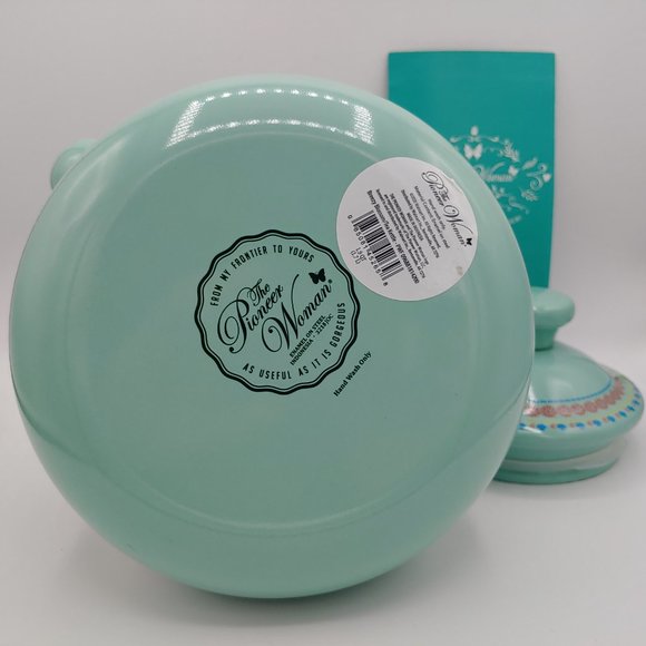 The Pioneer Woman Breezy Blossom Enamel On Steel 1.9-Quart Tea Kettle (FLAW) - Picture 5 of 16